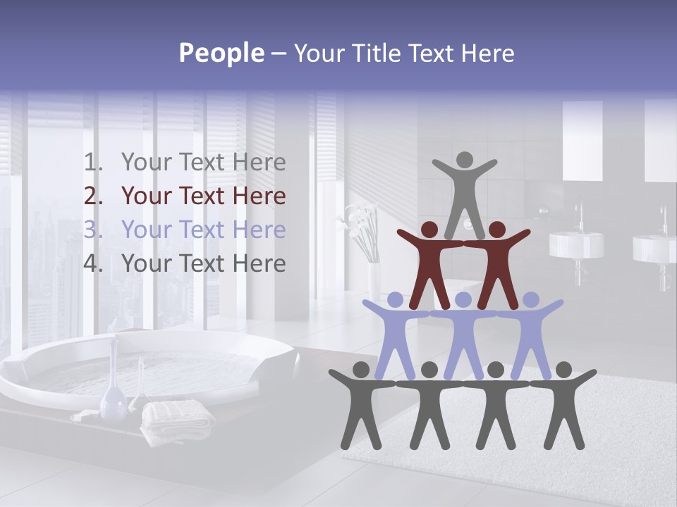 Lounge Tub Room PowerPoint Template