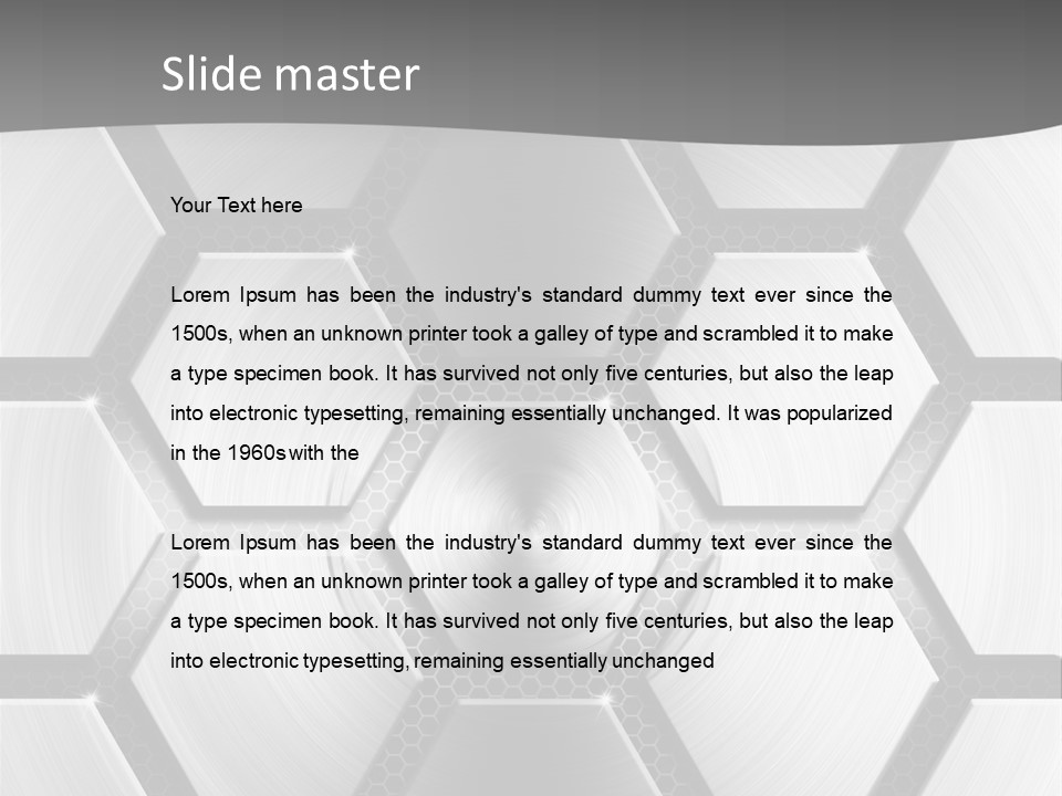 Grid Texture Techno PowerPoint Template
