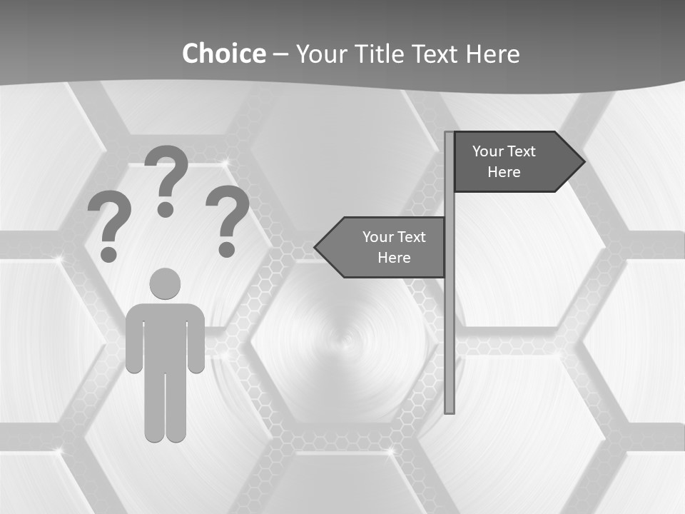Grid Texture Techno PowerPoint Template