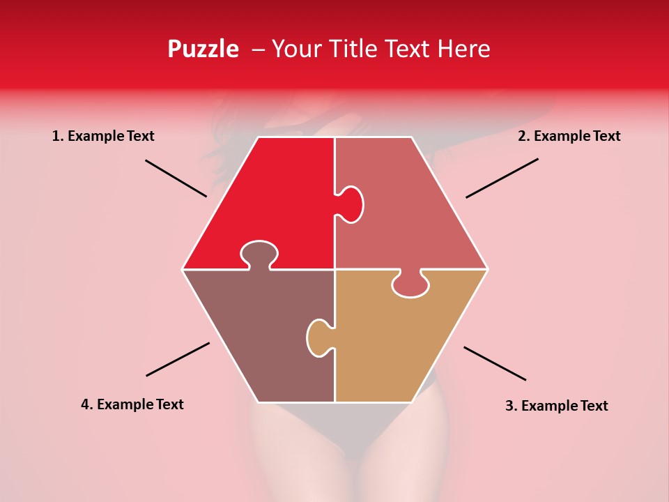 Pose Female Black PowerPoint Template