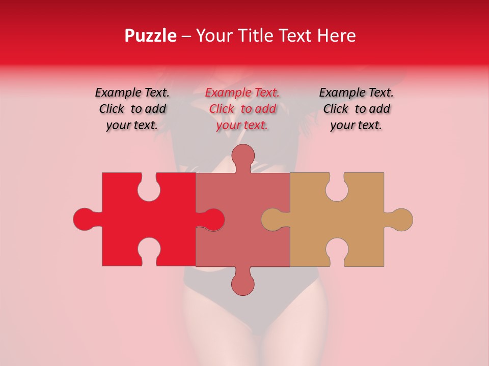 Pose Female Black PowerPoint Template