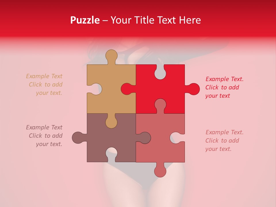 Pose Female Black PowerPoint Template