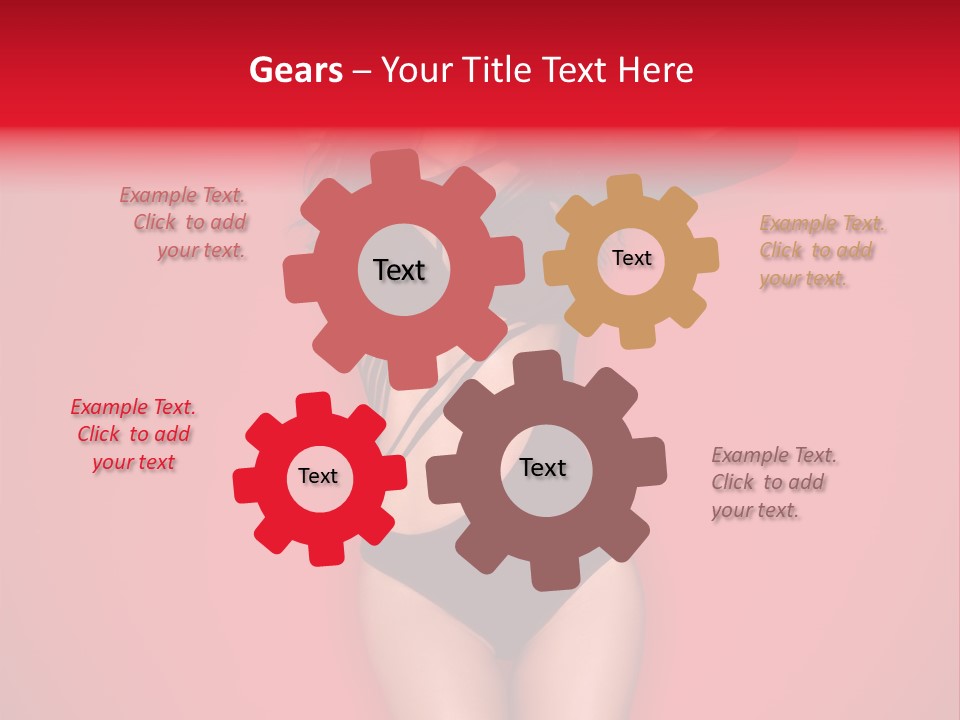 Pose Female Black PowerPoint Template