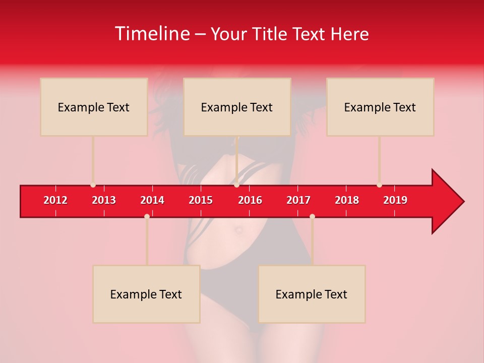 Pose Female Black PowerPoint Template