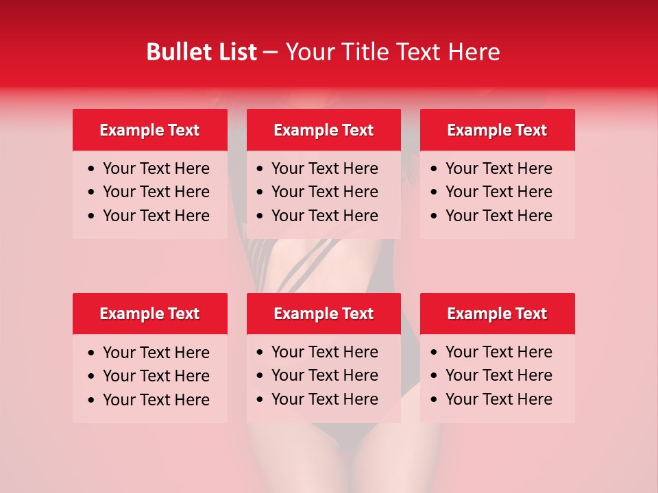 Pose Female Black PowerPoint Template