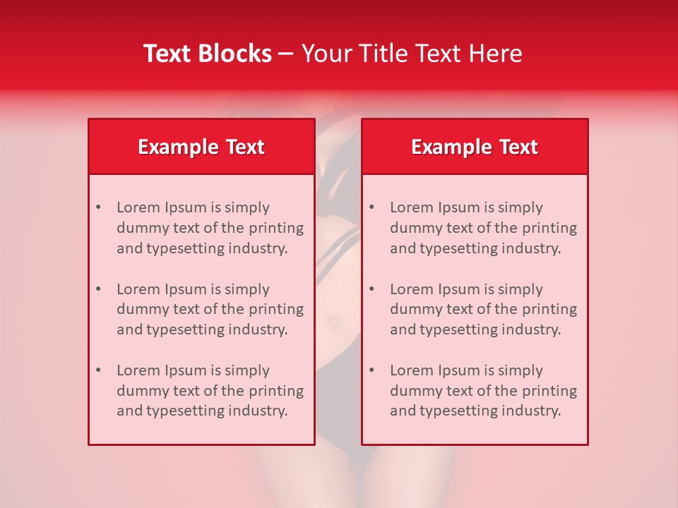 Pose Female Black PowerPoint Template