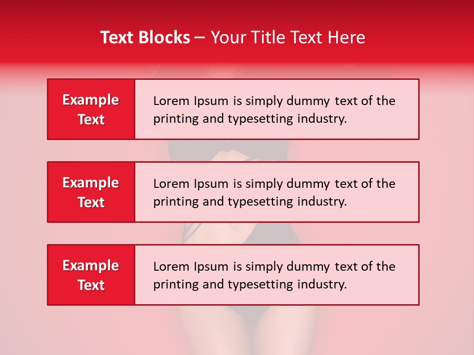 Pose Female Black PowerPoint Template