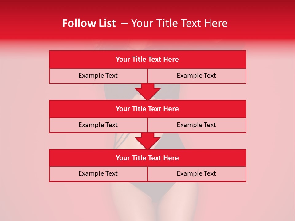 Pose Female Black PowerPoint Template