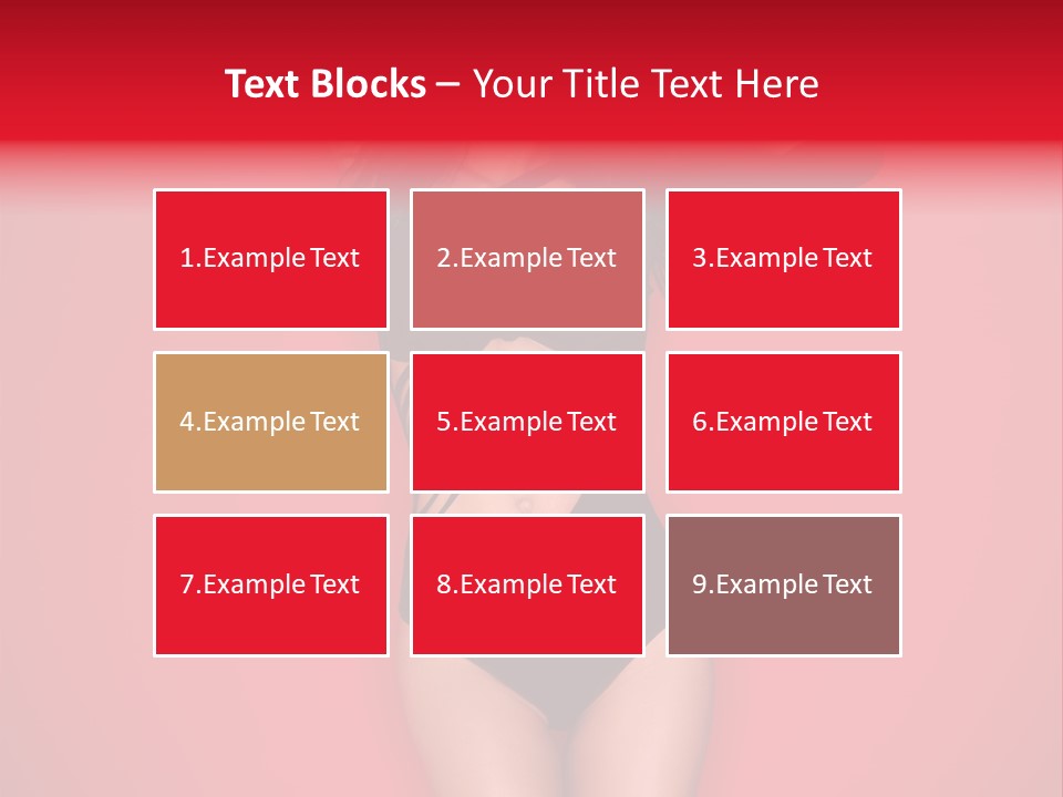 Pose Female Black PowerPoint Template