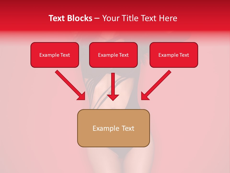 Pose Female Black PowerPoint Template