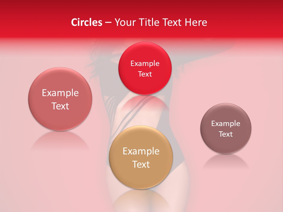 Pose Female Black PowerPoint Template