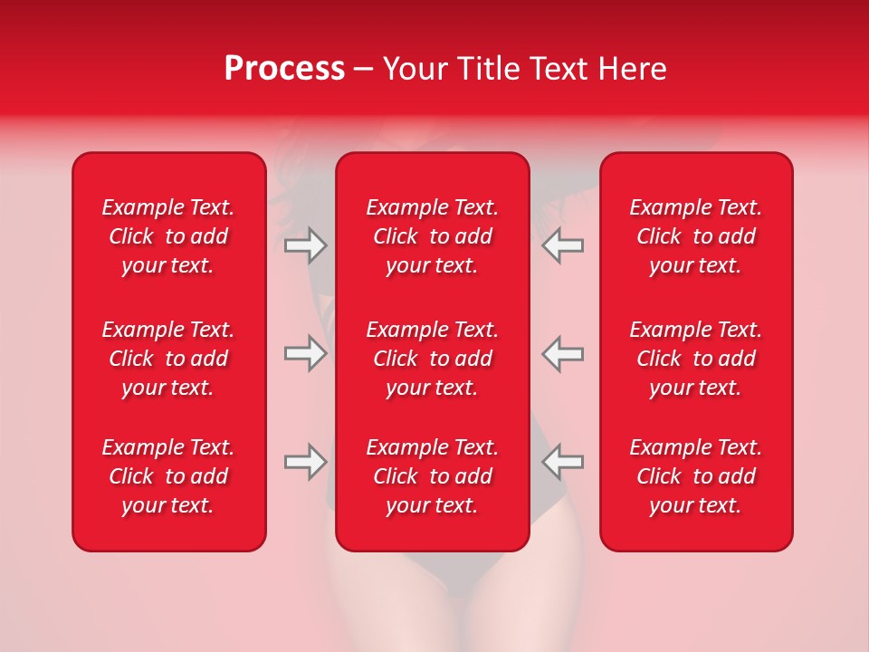 Pose Female Black PowerPoint Template