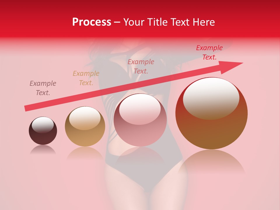 Pose Female Black PowerPoint Template