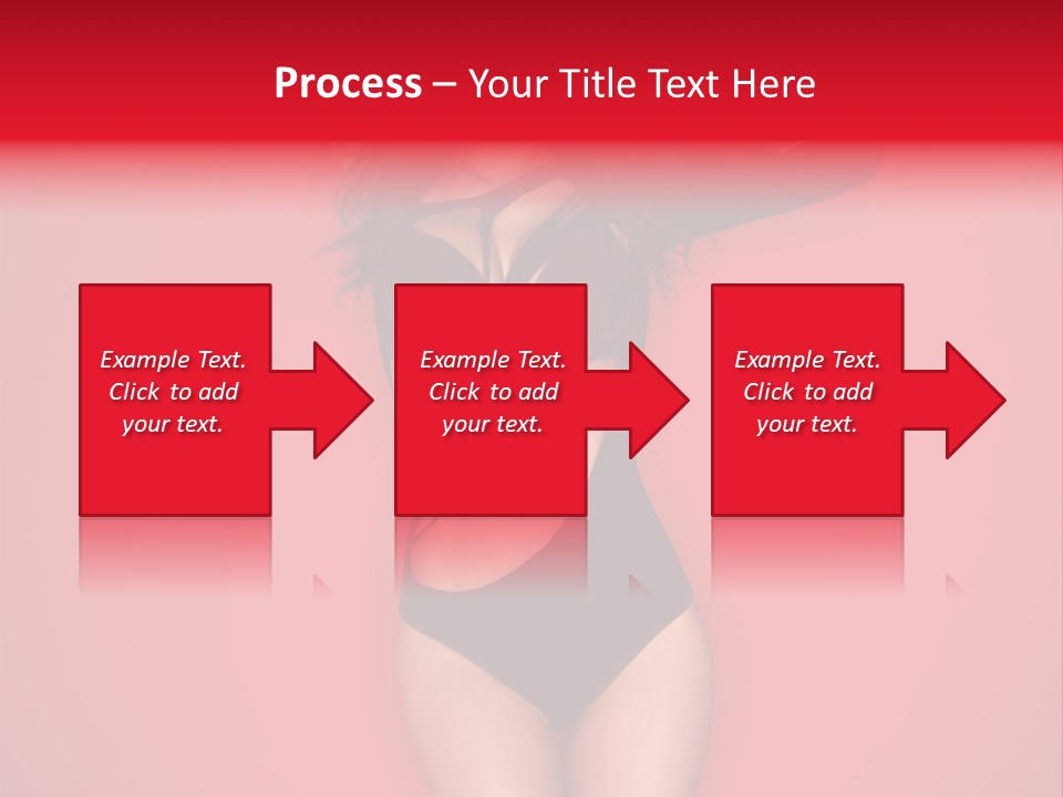 Pose Female Black PowerPoint Template