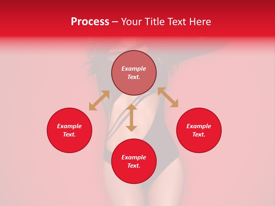 Pose Female Black PowerPoint Template