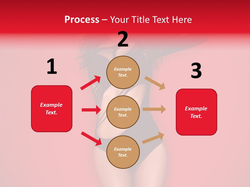 Pose Female Black PowerPoint Template