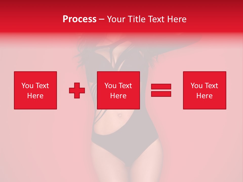 Pose Female Black PowerPoint Template