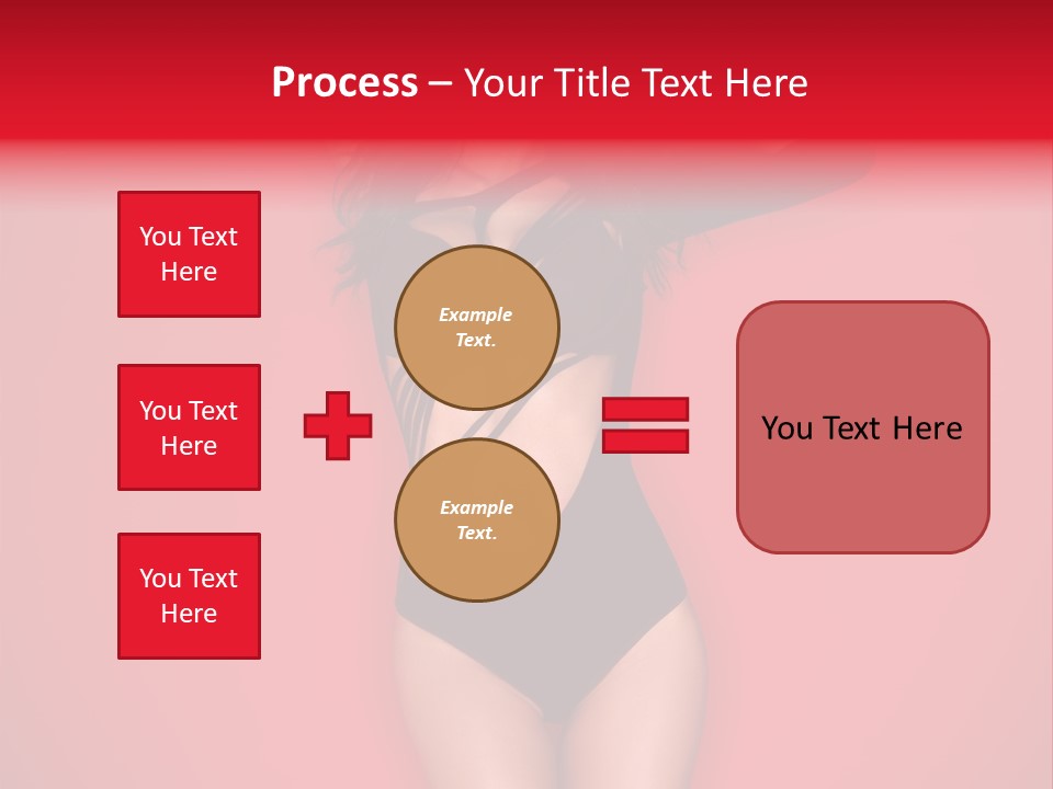 Pose Female Black PowerPoint Template