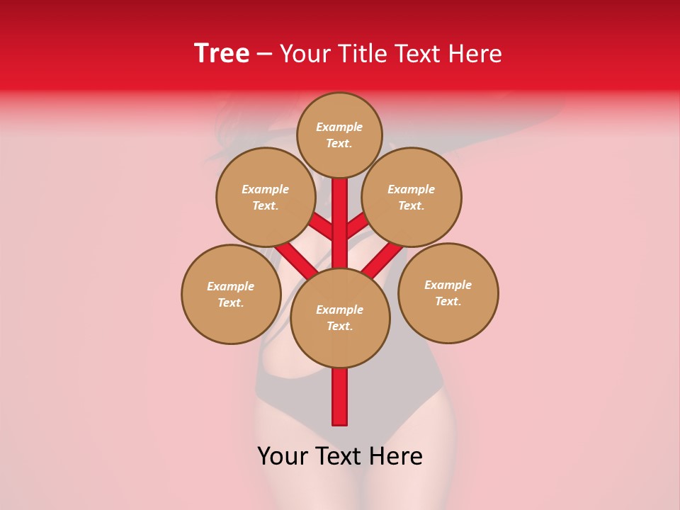 Pose Female Black PowerPoint Template