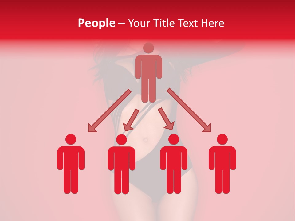 Pose Female Black PowerPoint Template