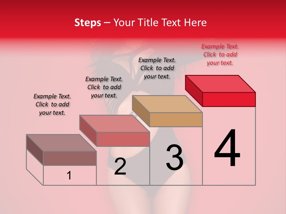 Pose Female Black PowerPoint Template