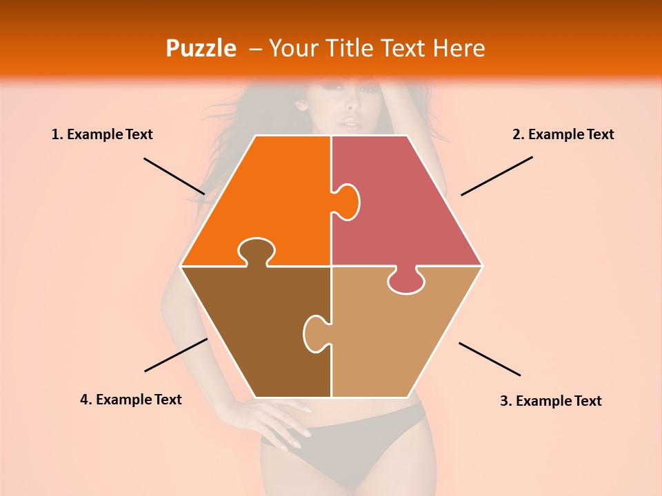 Woman Sensuality Hair PowerPoint Template