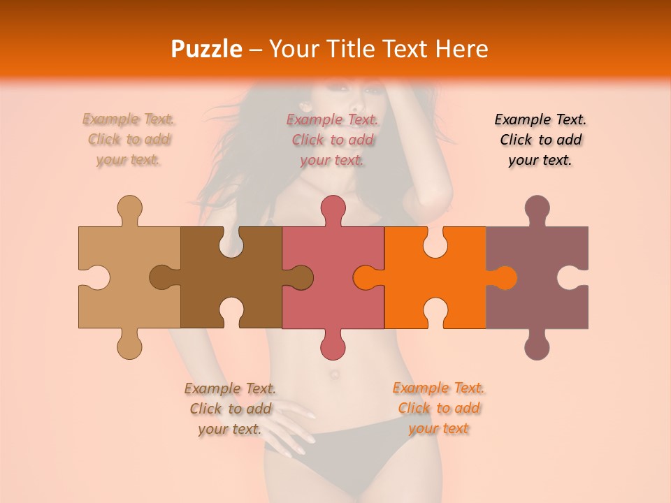 Woman Sensuality Hair PowerPoint Template