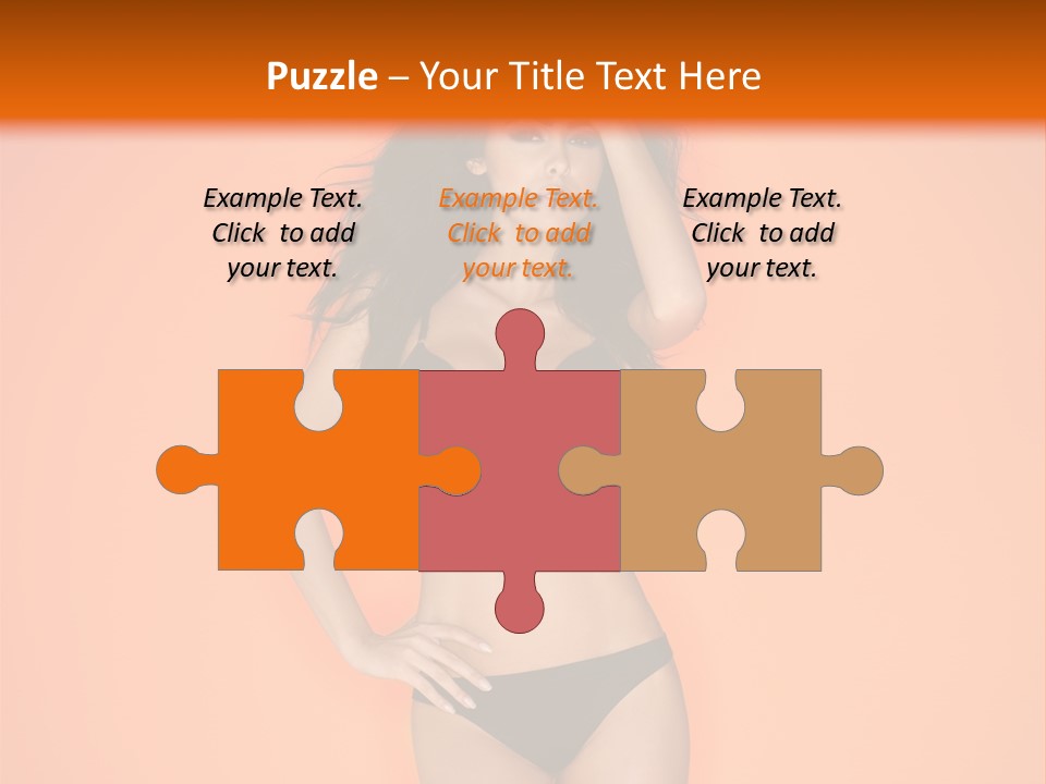 Woman Sensuality Hair PowerPoint Template