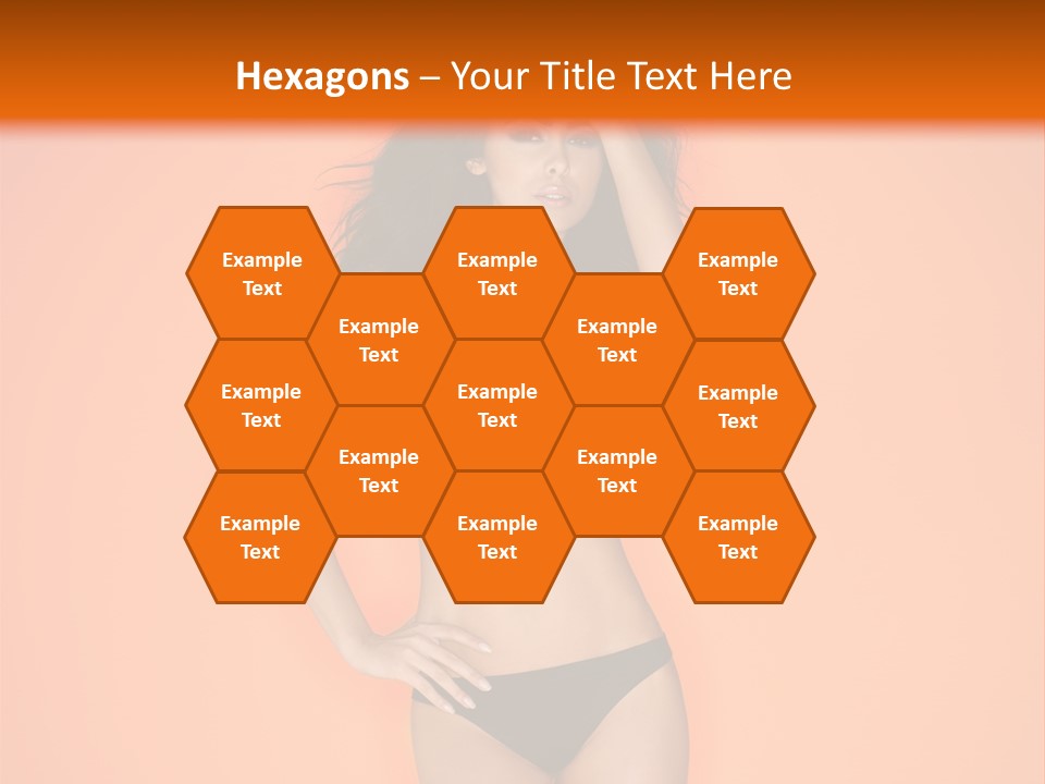 Woman Sensuality Hair PowerPoint Template