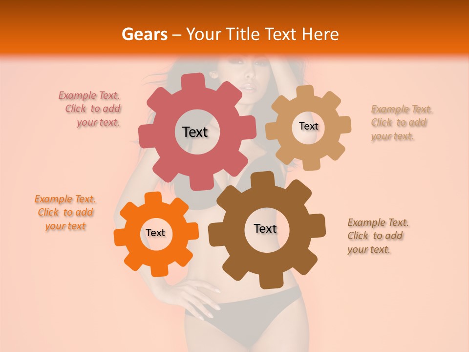 Woman Sensuality Hair PowerPoint Template