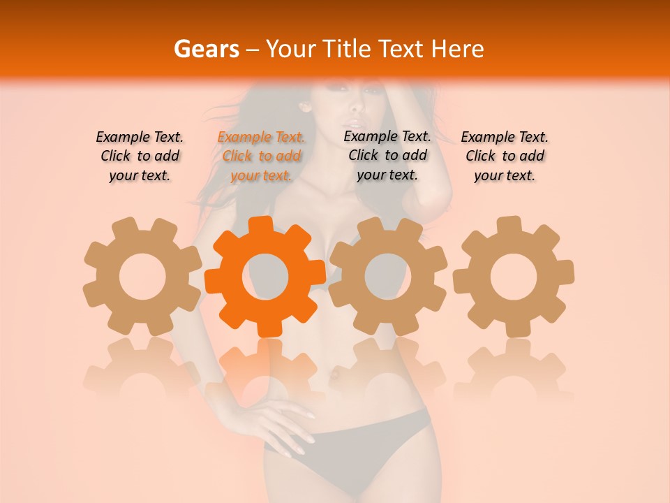 Woman Sensuality Hair PowerPoint Template