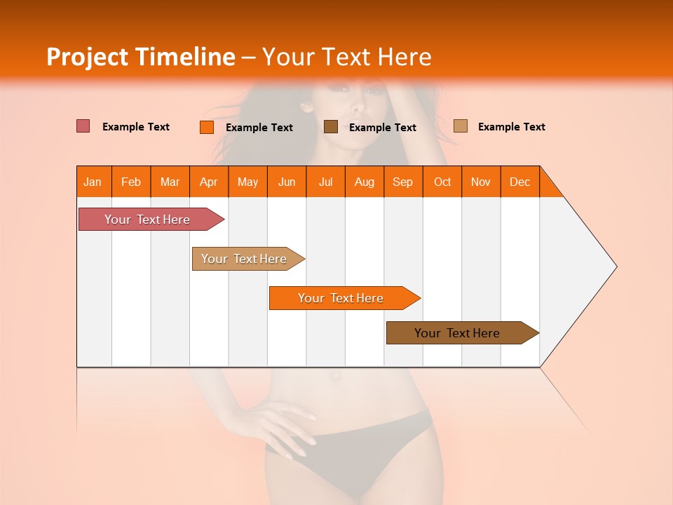 Woman Sensuality Hair PowerPoint Template