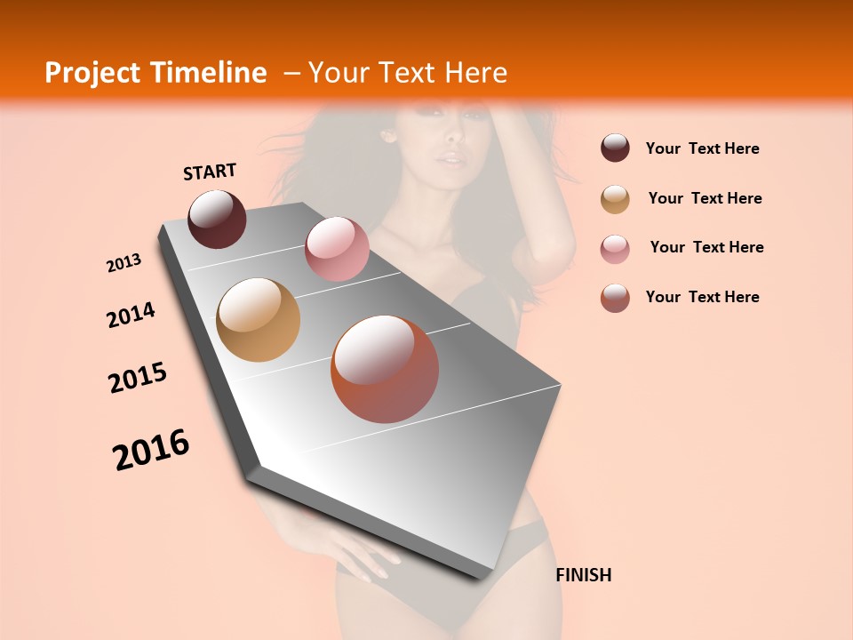 Woman Sensuality Hair PowerPoint Template