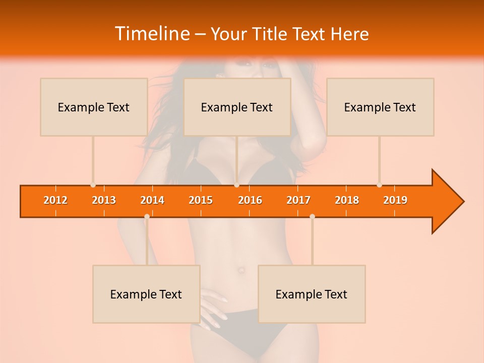 Woman Sensuality Hair PowerPoint Template