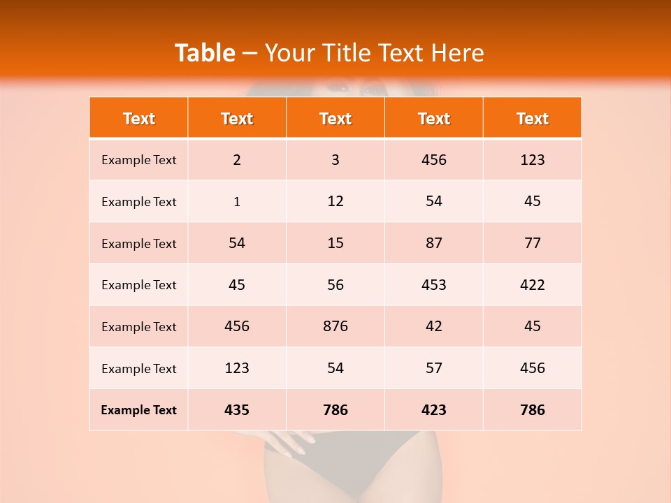 Woman Sensuality Hair PowerPoint Template