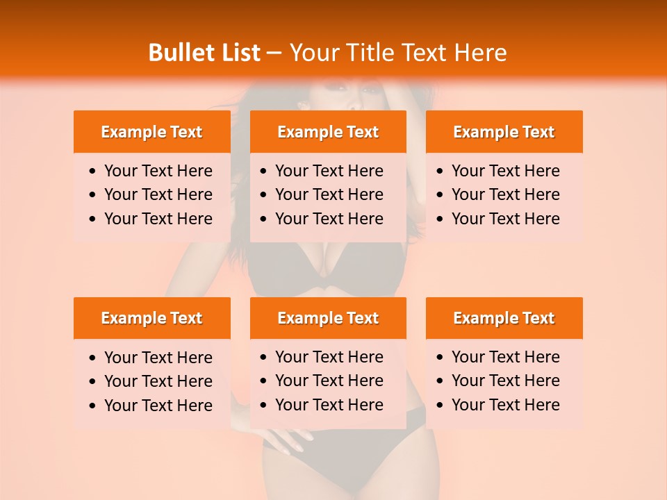 Woman Sensuality Hair PowerPoint Template