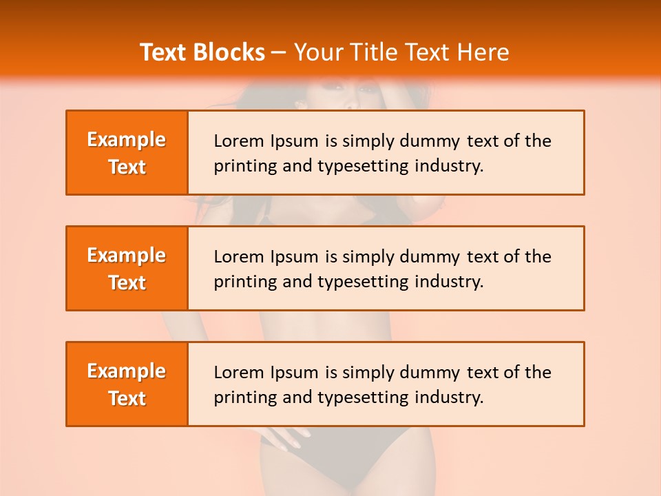 Woman Sensuality Hair PowerPoint Template