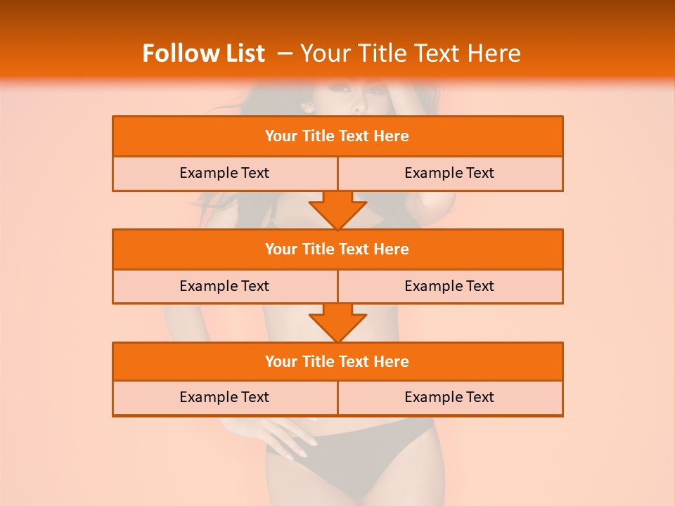 Woman Sensuality Hair PowerPoint Template