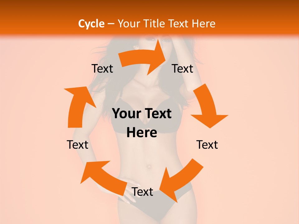 Woman Sensuality Hair PowerPoint Template