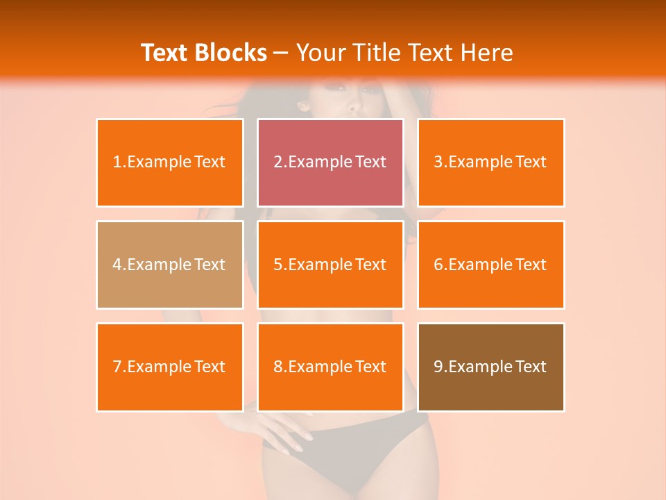 Woman Sensuality Hair PowerPoint Template