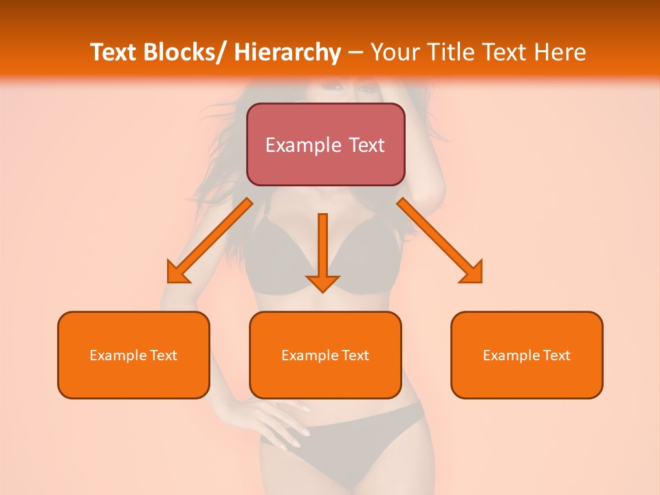 Woman Sensuality Hair PowerPoint Template