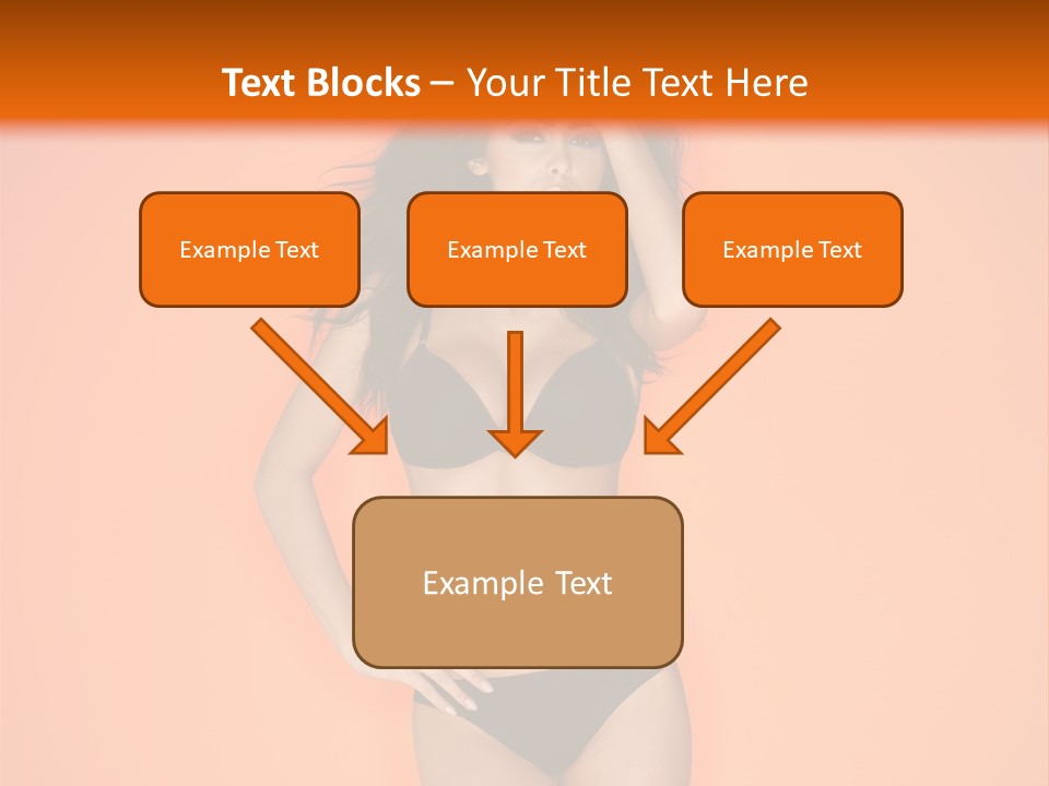 Woman Sensuality Hair PowerPoint Template