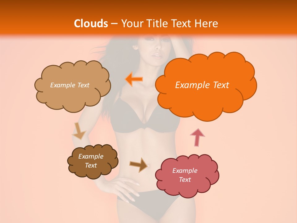 Woman Sensuality Hair PowerPoint Template