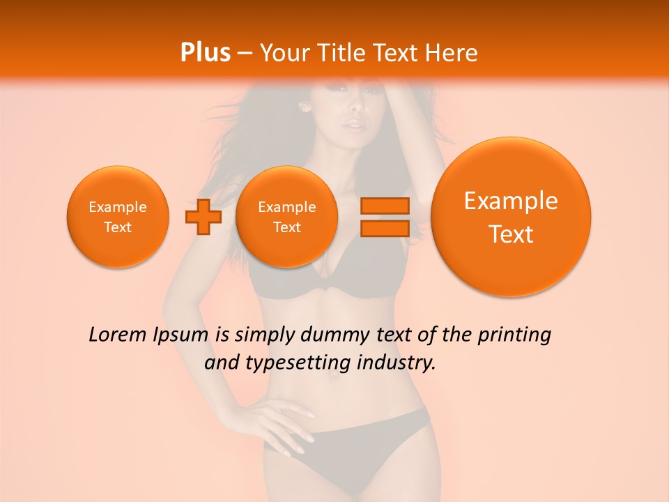 Woman Sensuality Hair PowerPoint Template