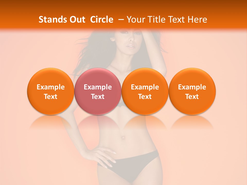 Woman Sensuality Hair PowerPoint Template