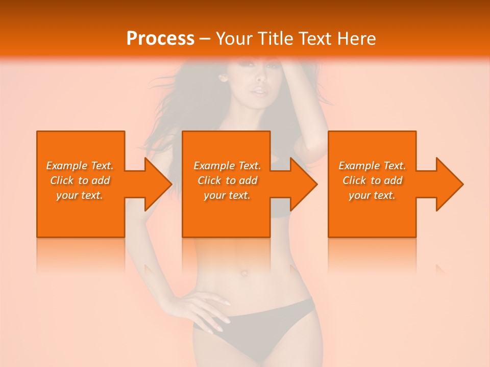 Woman Sensuality Hair PowerPoint Template