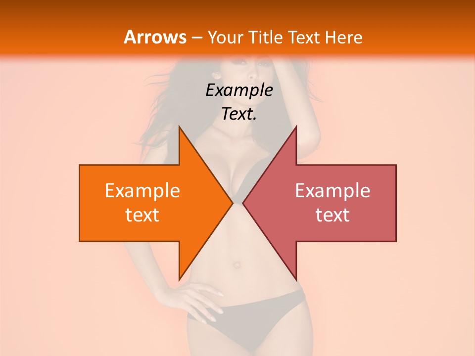 Woman Sensuality Hair PowerPoint Template