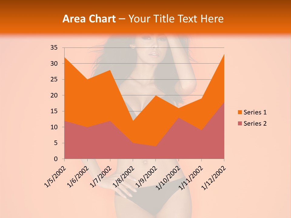 Woman Sensuality Hair PowerPoint Template