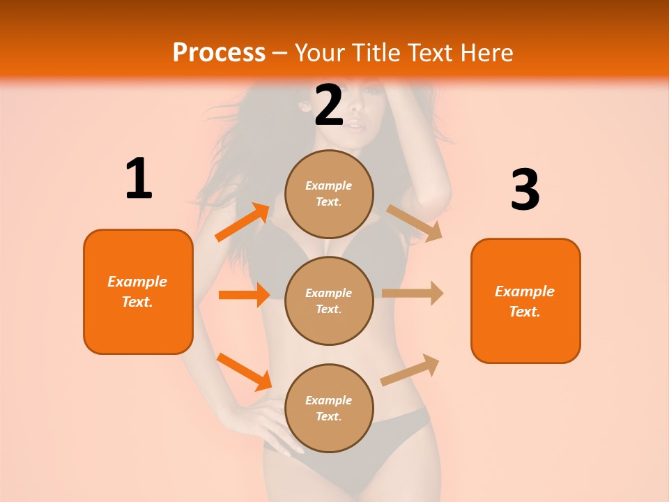 Woman Sensuality Hair PowerPoint Template