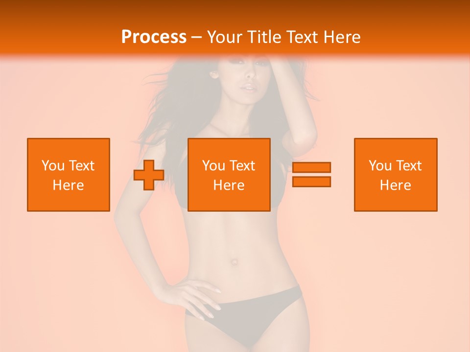 Woman Sensuality Hair PowerPoint Template